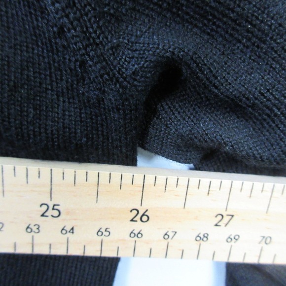Collars & Co. Zip Up Cardigan Sweater Men XXL Black 100% Merino Wool Casual 494 - Picture 11 of 13